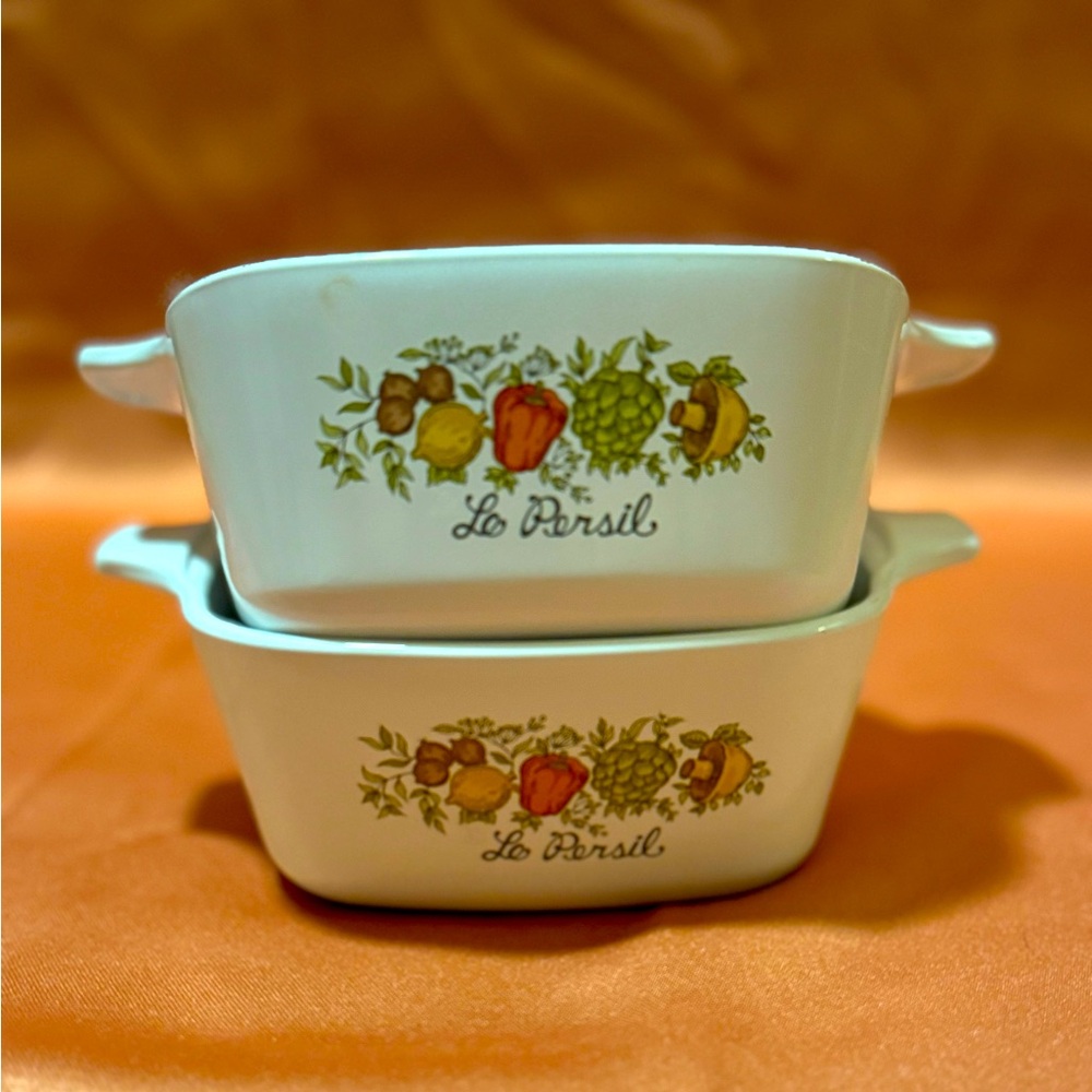 Pair of Vintage Spice of Life Mini Casserole Dish